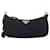 Prada Tassel Detail Black Suede Leather Shoulder Bag  ref.641295