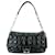 Dior Christian Bag Pelle verniciata Cannage New Lock Borsa a tracolla con patta nera B499  Nero  ref.641331
