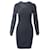a.l.C Knitted Long Sleeve Dress in Black Rayon Cellulose fibre  ref.641340