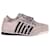 Dsquared2 Striped Low Top Sneakers in Light Gray Suede Grey  ref.641355