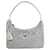 Prada Hand Bag Re Edition 2000 Satin White Mini-bag With Crystals Bag C2 New  Leather  ref.641361