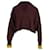 Maison Martin Margiela Cropped Sweater in Burgundy Wool Dark red  ref.641383