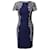 Diane Von Furstenberg Queen Tilda Kleid aus marineblauer Viskose Zellulosefaser  ref.641419