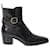 Tod's Block Heel Wrap Detail Ankle Boots in Black Leather   ref.641624