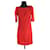Maje Dress S Red Silk  ref.642148