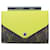 Carteira Louis Vuitton Amarelo Couro  ref.642563