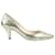 zapatos de salón Patricia Blanchet 40 Dorado Cuero  ref.642652