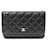 Chanel Clutch-Taschen Schwarz Leder  ref.645420
