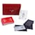 Prada clutch and card game Red Leather  ref.646528