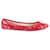 Ballerines Repetto 38.5 Cuir Rouge  ref.646883