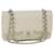 CHANEL Matelasse Double Flap Chain Shoulder Bag Caviar Skin White CC Auth knn085 Leather  ref.647102