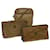 FENDI Zucchino Canvas Clutch Bag Umhängetasche aus PVC-Leder 3Set Brown Auth ar7429 Braun  ref.647227