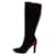 Saint Laurent Ankle Boots Dark red Velvet  ref.647535