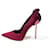 Le Silla Talons Velours Bordeaux  ref.647605