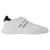 Hogan Allacciato Slash H Sneakers in White Canvas Cloth  ref.647883
