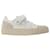 Ami Paris Sneakers Low-Top ADC in Pelle Bianca/Multi Multicolore  ref.647885