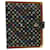 LOUIS VUITTON Multicolor Agenda GM Day Planner Cover Black R20893 auth 31294a  ref.648550