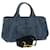 PRADA Canapa MM Tote Bag Denim 2way Blue Auth th2908 Cloth  ref.648559