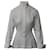 Alaïa Alaia Peplum Button Front Long Sleeve Shirt in White Cotton  ref.649009