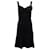 Mini vestido sem mangas Moschino em triacetato preto Sintético  ref.649011