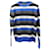 Gestreifter Pullover von Prada aus blauer Wolle  ref.649023