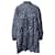 Mini abito Ganni in popeline di cotone stampato blu con stampa pinta  ref.649060