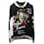 Dolce & Gabbana Jersey-Sweatshirt mit Engelsaufdruck und Kapuze aus schwarzer Baumwolle  ref.649072