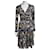 Diane Von Furstenberg L'iconique robe portefeuille DVF Julie, imprimé galaxie en soie Noir Multicolore  ref.649117