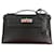 Hermès Kelly Mini Pochette Swift Noir PHW Preto Couro  ref.649130