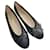 chanel ballerina in black leather size 39 neuve jamais portée (exhibition shoe)  ref.649674