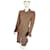 Manteau robe en tweed Chanel Marron foncé  ref.649943