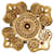 Balenciaga Alfinetes e broches Dourado Metal  ref.649944