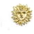 Autres bijoux VINTAGE BROCHE YVES SAINT LAURENT SOLEIL VISAGE ROBERT GOSSENS SUN FACE BROOCH Métal Doré  ref.650033