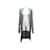 Hermès GILET CARDIGAN HERMES EN COTTE DE MAILLE 38 M VISCOSE GRIS PULL + SAC CHAIN MAIL Synthétique  ref.650145