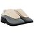 Raf Simons Baskets Antei en Cuir Ivoire et Gris - vue 2