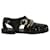 Moschino Jelly Charm Logo Sandals Black  ref.650770
