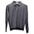 Ermenegildo Zegna Striped Long Sleeve Polo T-shirt in Navy Blue Wool   ref.650787