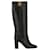 Moschino Tall Leather Boots Black  ref.650789