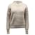 Helmut Lang Distressed Ribbed Knit Sweater in Beige Wool  ref.650814