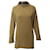 Valentino Garavani Pulloverkleid mit Kristallverzierung aus brauner Kamelwolle Gelb  ref.650829