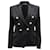 Balmain Double Breasted Blazer in Black Wool  ref.650849