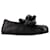 JW Anderson Chain Loafers Close Back in Black Leather  ref.650869