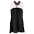 Sandro Flavia Lace Brocade Mini Dress in Black Polyester  ref.650907