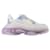 Balenciaga Triple S Sneakers With Clear Sole in Tricolor, blue, GREY, Lilac White  ref.650972