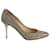 Jimmy Choo Abel Pointed Toe Pumps in Gold Leather  Golden  ref.651001