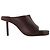 Jacquemus Nuvola Pantoletten aus braunem Leder