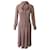 Fendi-Kleid mit Schluppe aus altrosa Seide Pink  ref.651288