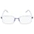 Balenciaga Rectangle-Frame Metal Sunglasses Blue  ref.651319