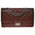 Timeless Maestosa borsa Chanel 2.55 formato jumbo in pelle caviale trapuntata marrone, finiture in metallo rutenio  ref.651518