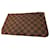 Louis Vuitton pochette neverfull damier ebene Brown Leather  ref.651547